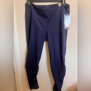Adidas : Long Tight Midrise leggings in Blue size Medium .